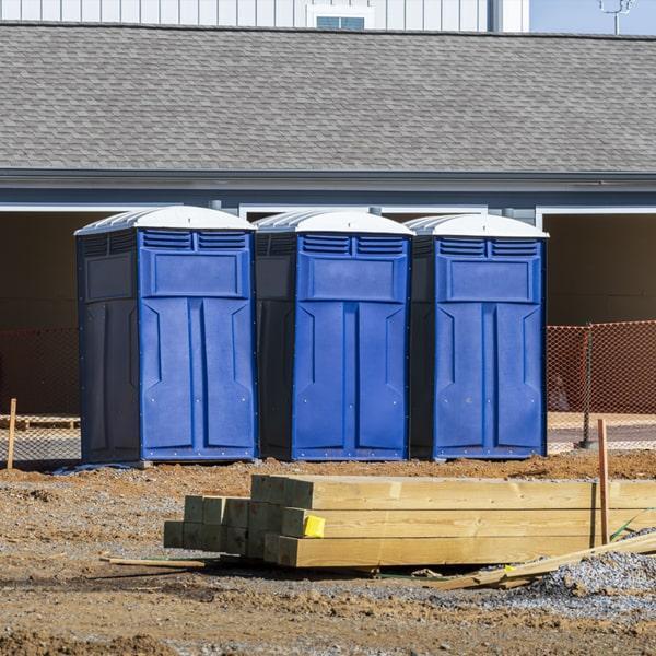 Heavy-duty construction site porta potty in Zeeland, Michigan
